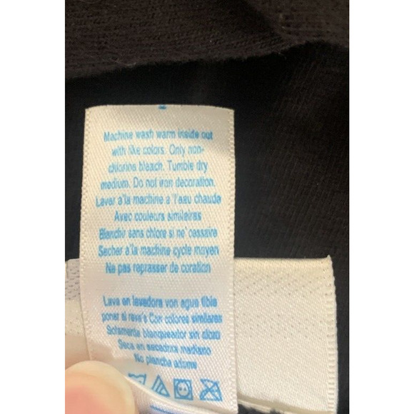 Disney Resort Hoodie Youth Small Black w Animal Print Mickey Mouse Sweatshirt - Picture 8 of 12